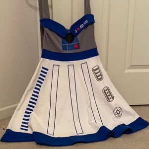 hot topic star wars r2-d2 halter style dress